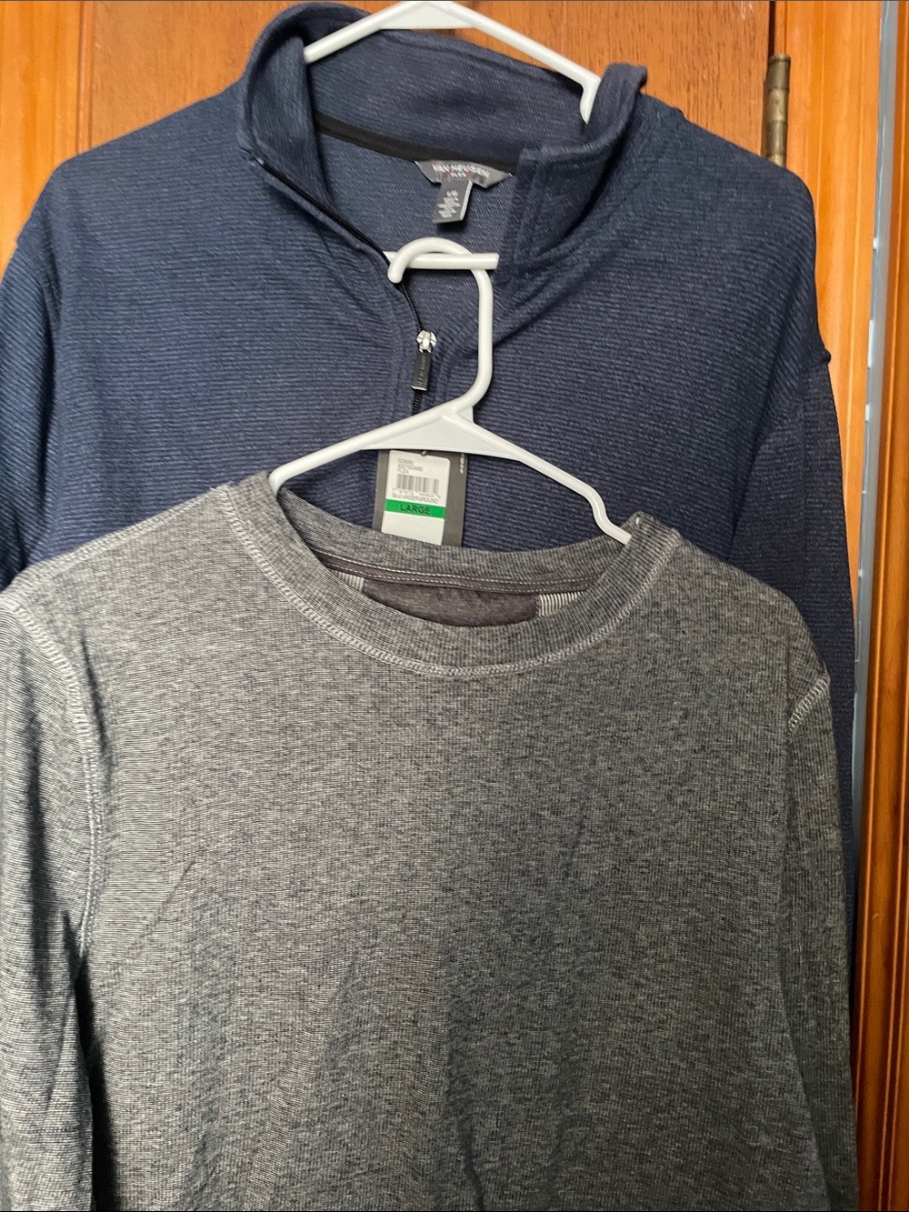 Van Heusen Men's  Zip-Up Sweater
Structure, slim fit, pullover